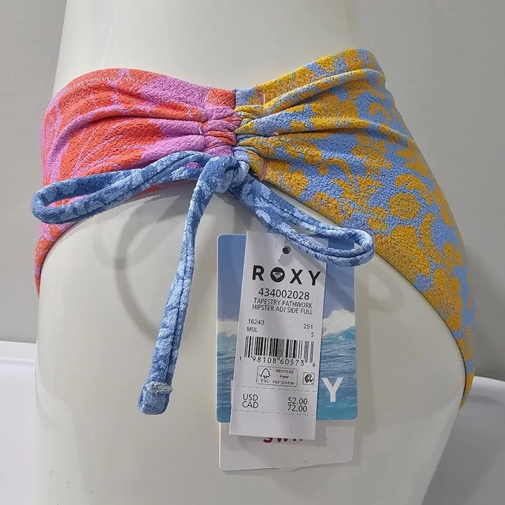 Roxy Tapestry Patchwork Hipster Lace Full Bottom - Picture 3 of 9